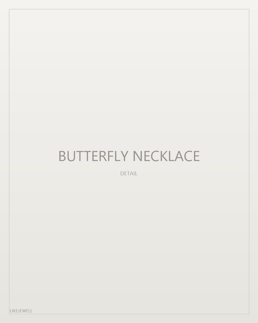 Butterfly Necklace detail