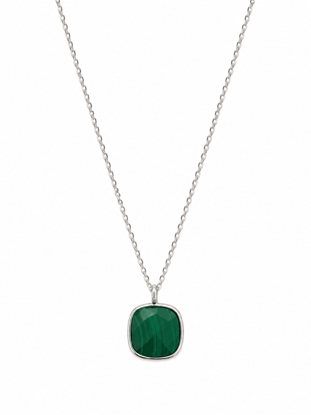 GREEN SQUARE NECKLACE